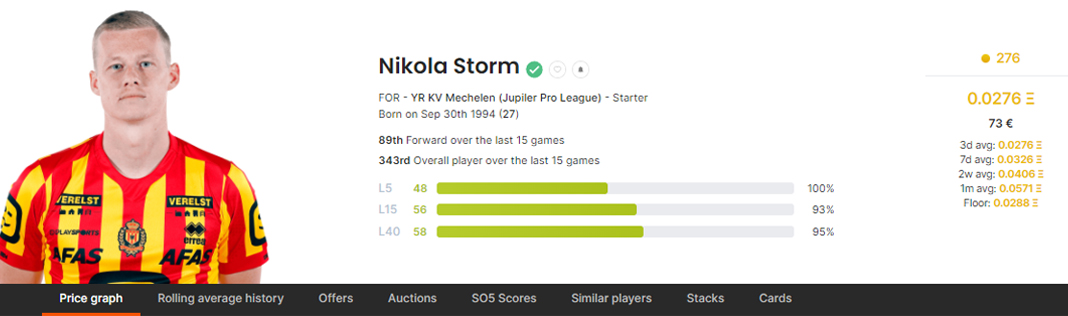 Nikola Storm Sorare